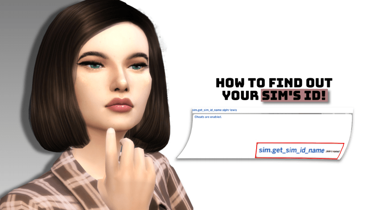 A Quick Way to Get a Sims ID in The Sims 4