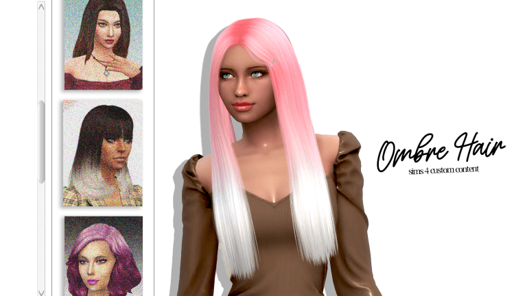 Ombre Hair CC: It’s Time You Added Some Color to the Sims 4!