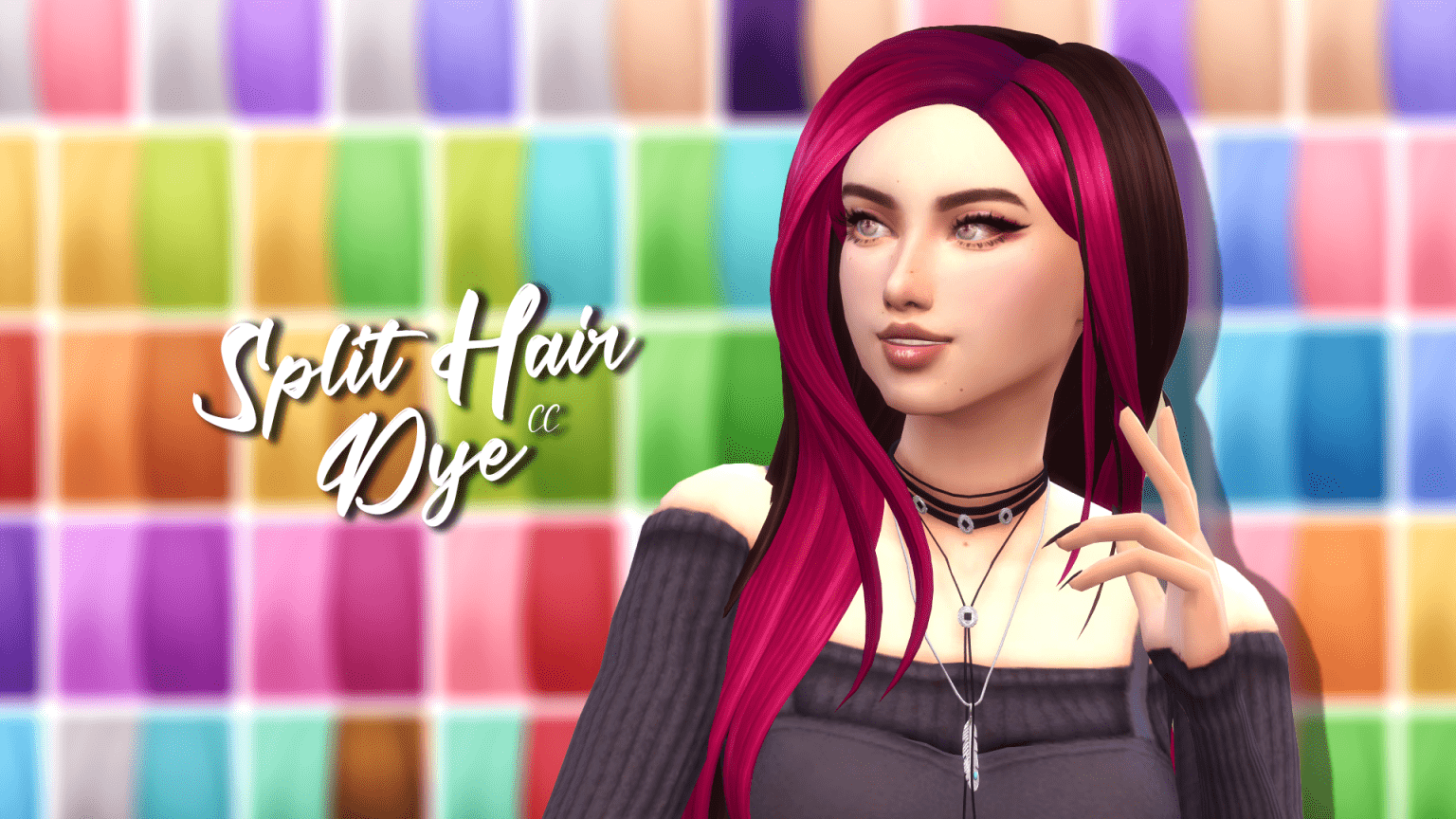 The Best 15 Split Hair Dye CC for TS4! — SNOOTYSIMS