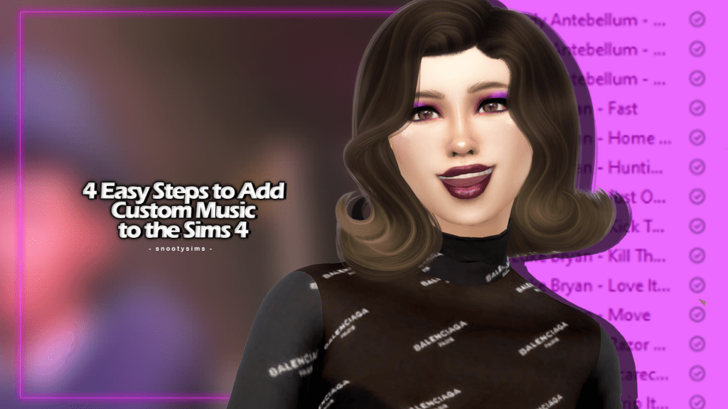 how to add custom music to sims 4 mac