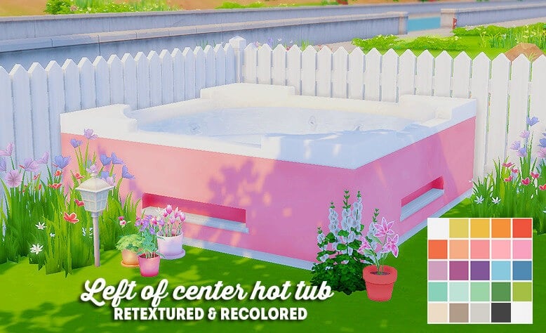 Sims 4 hot tub retextured recolored
