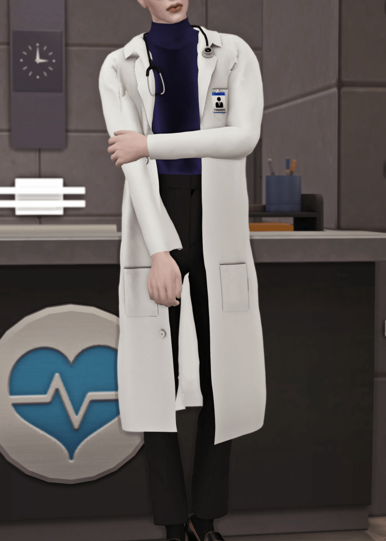The Best 15 Brainy Lab Coat CC for TS4 — SNOOTYSIMS
