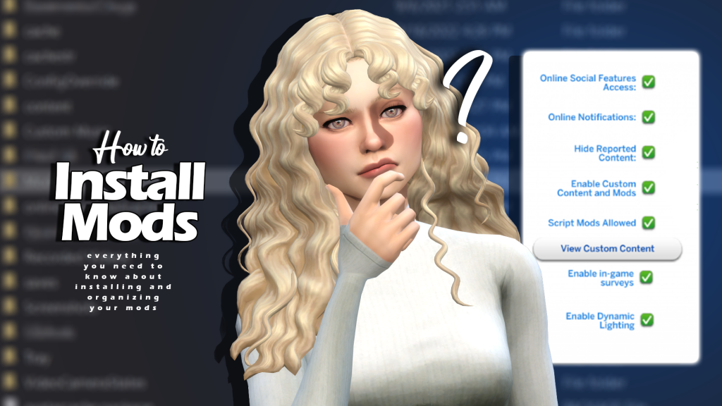 how to install mods sims 4