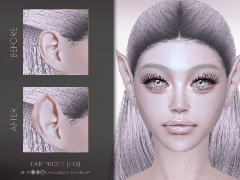The Most Exotic Sims 4 Elf Ears CC on the Internet! — SNOOTYSIMS