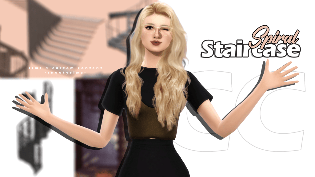 sims 4 spiral staircase cc