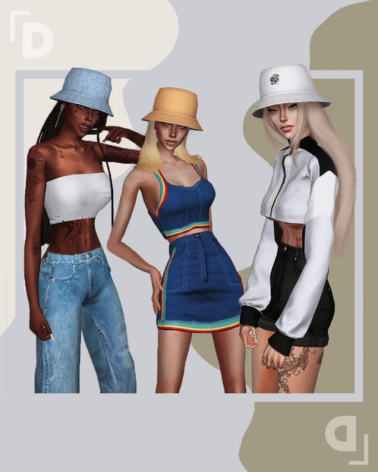 Coolest Bucket Hat CC for Sims 4 You'll Love Rocking! — SNOOTYSIMS