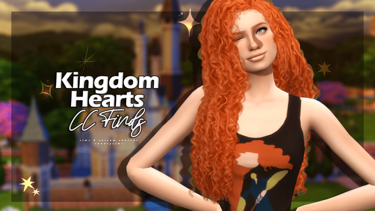 sims 4 kingdom hearts wall art cc
