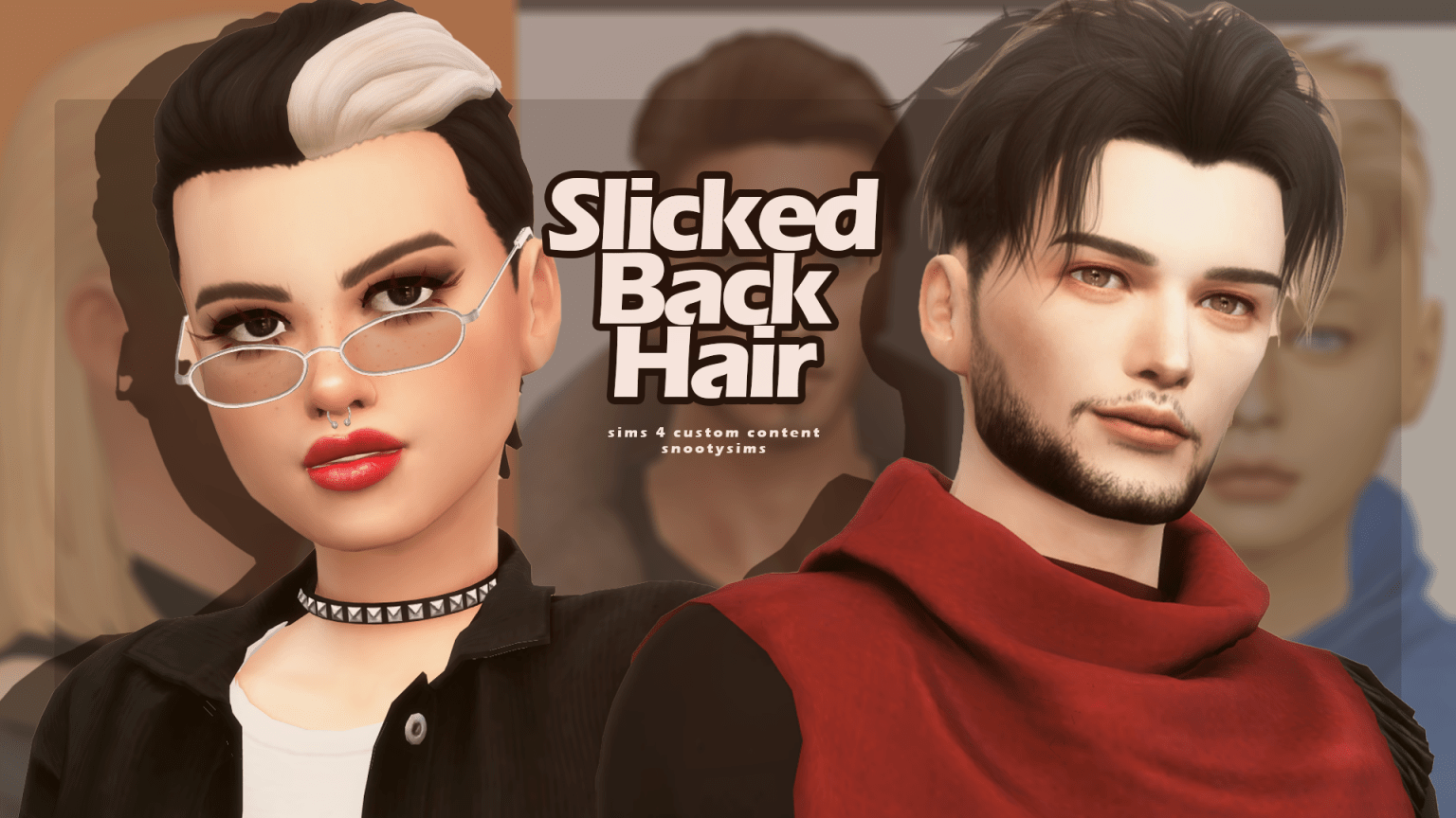 25+ Elegant Slicked Back Hair CC You Need to Try — SNOOTYSIMS