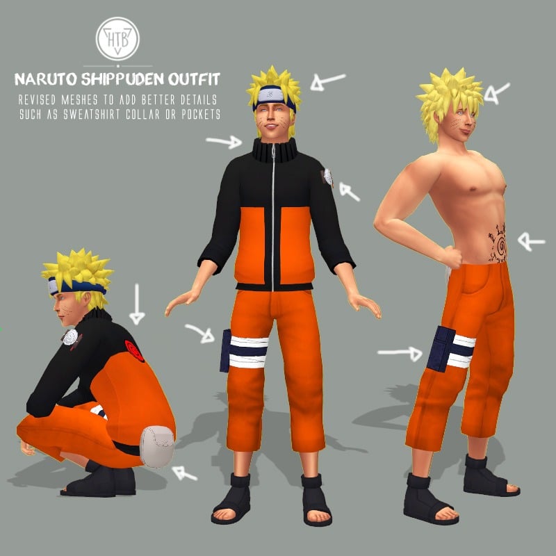Naruto Shippuden Outfit cc