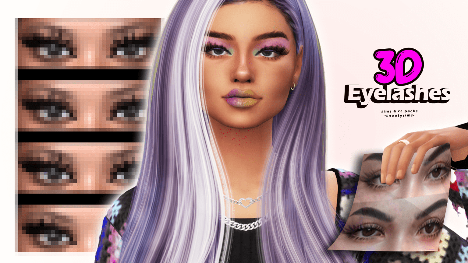 Sims 4 3D Eyelashes Custom Content You Will Love! — SNOOTYSIMS