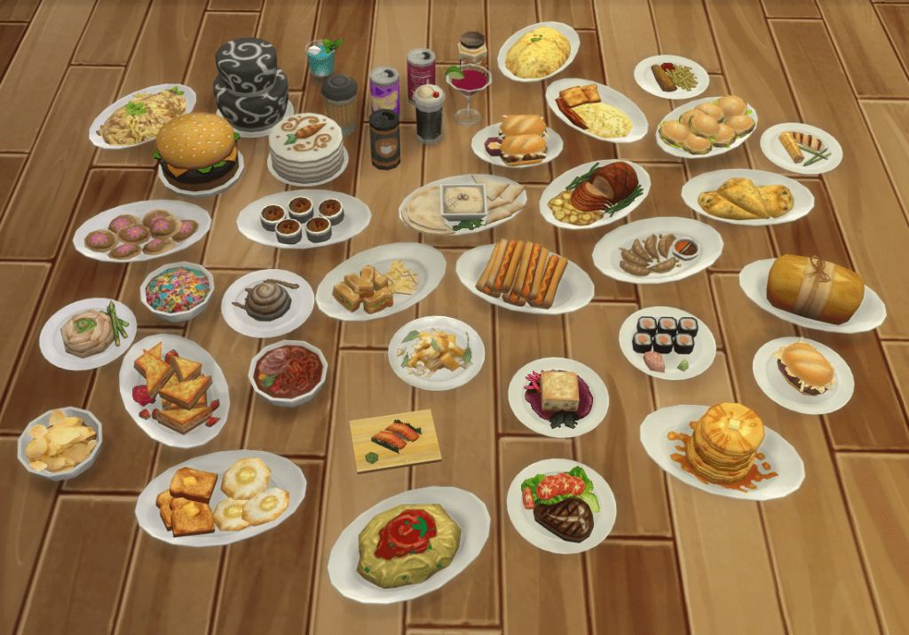 Sims 4 Food Retexture Mod