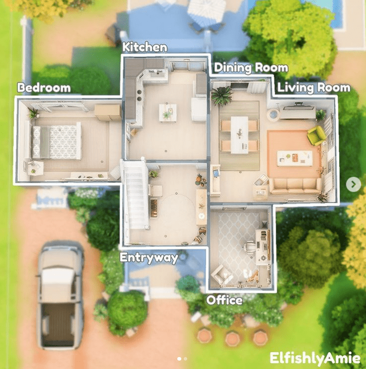 A List Of Easy House Blueprints For The Sims 4 2023 