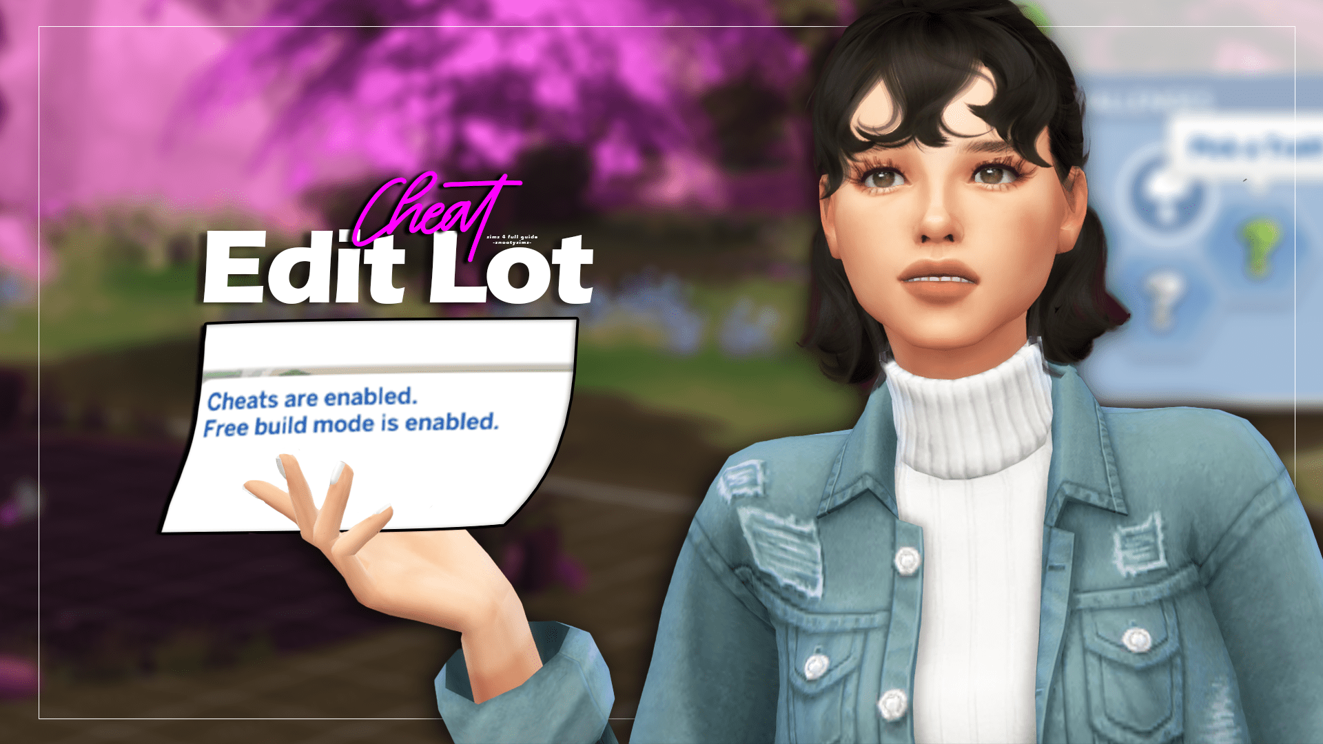 sims 4 build cheats live edit objects