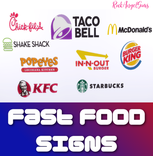 fast food signs