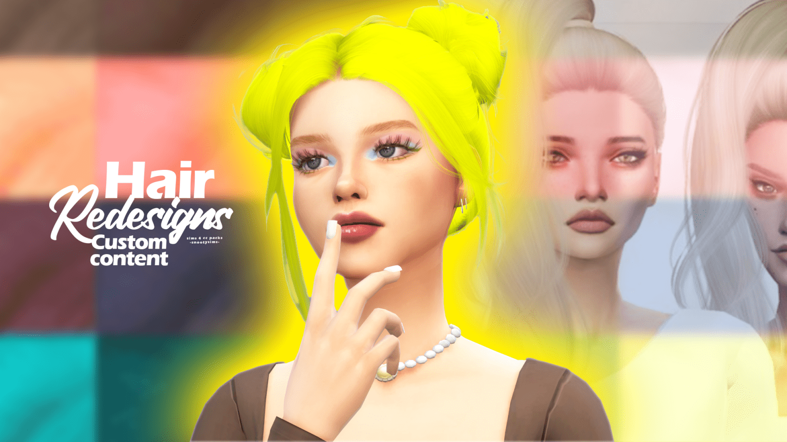 The Most Gorgeous Hair Redesigns of Moonflowersims for The Sims 4