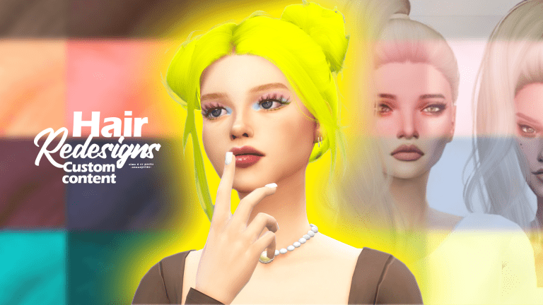 The Most Gorgeous Hair Redesigns of Moonflowersims for The Sims 4!