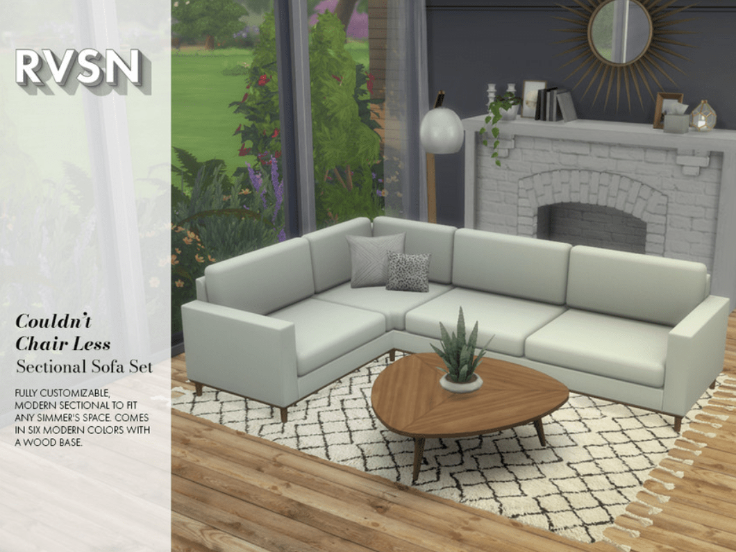 aliviar Admirable contrabando 18 Pieces of Sensational Sectional Couch CC for The Sims 4! — SNOOTYSIMS