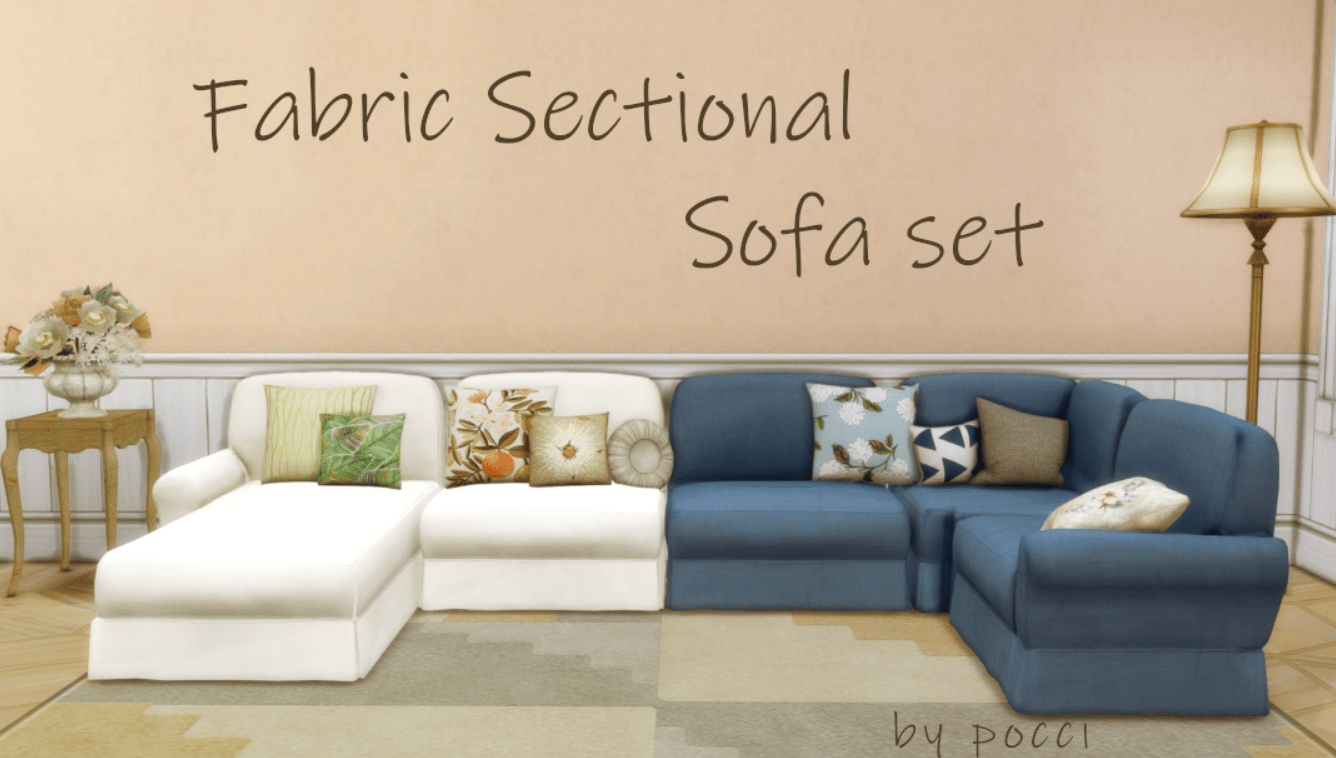aliviar Admirable contrabando 18 Pieces of Sensational Sectional Couch CC for The Sims 4! — SNOOTYSIMS