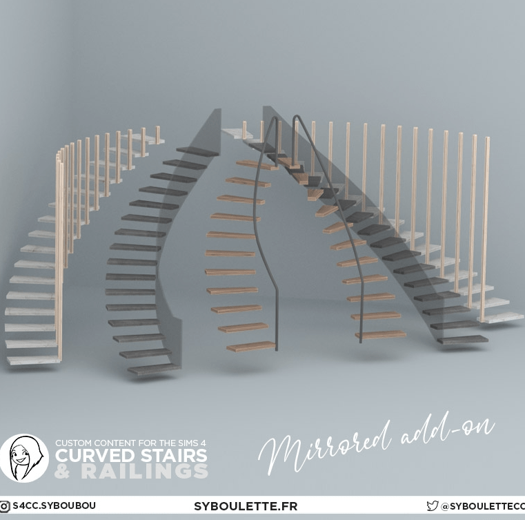 sims 4 furniture cc spiral stairs