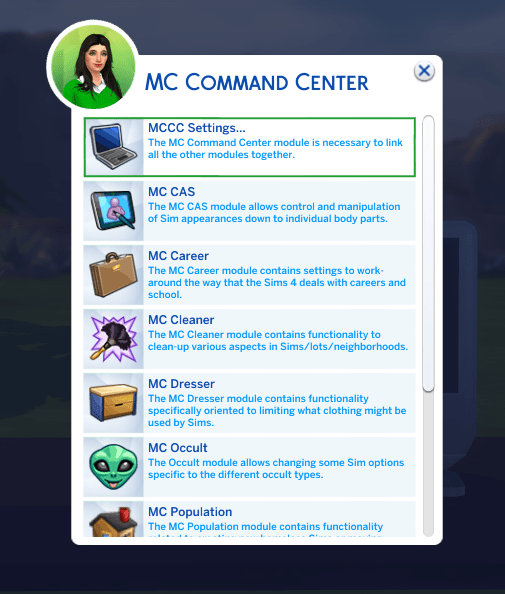 COMO CONFIGURAR O MC COMMAND CENTER NO THE SIMS 4! Pensão, herança, cheats  sempre ativos e + 