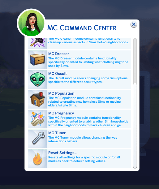 The Sims 4: Mods MC Command Center e UI Cheats Extension já foram