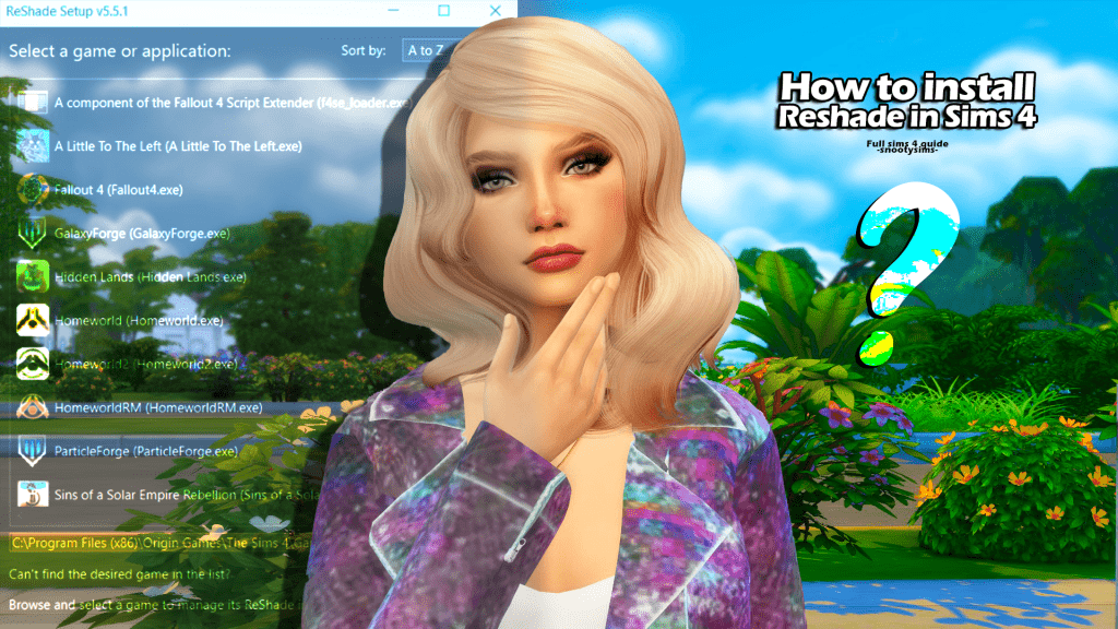 install reshade in sims 4