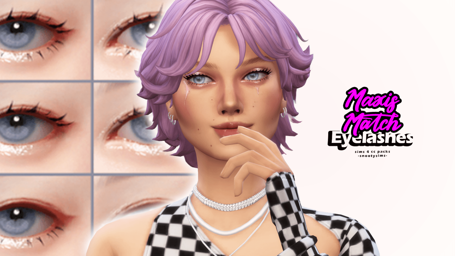 Sims 4 Maxis Match Eyelashes CC You Need to See! (UPDATED!) — SNOOTYSIMS