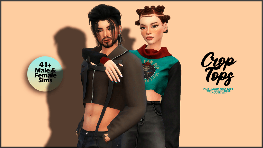 Relativitetsteori græsplæne ebbe tidevand 41+ Unique Crop Tops CC for Male & Female Sims in TS4 — SNOOTYSIMS