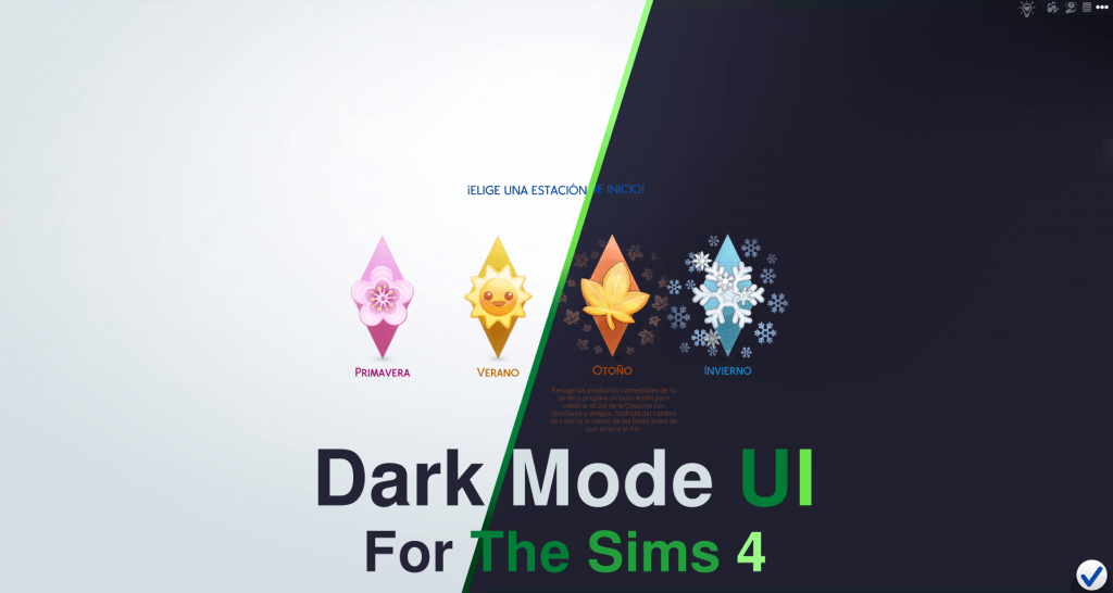 dark mode UI
