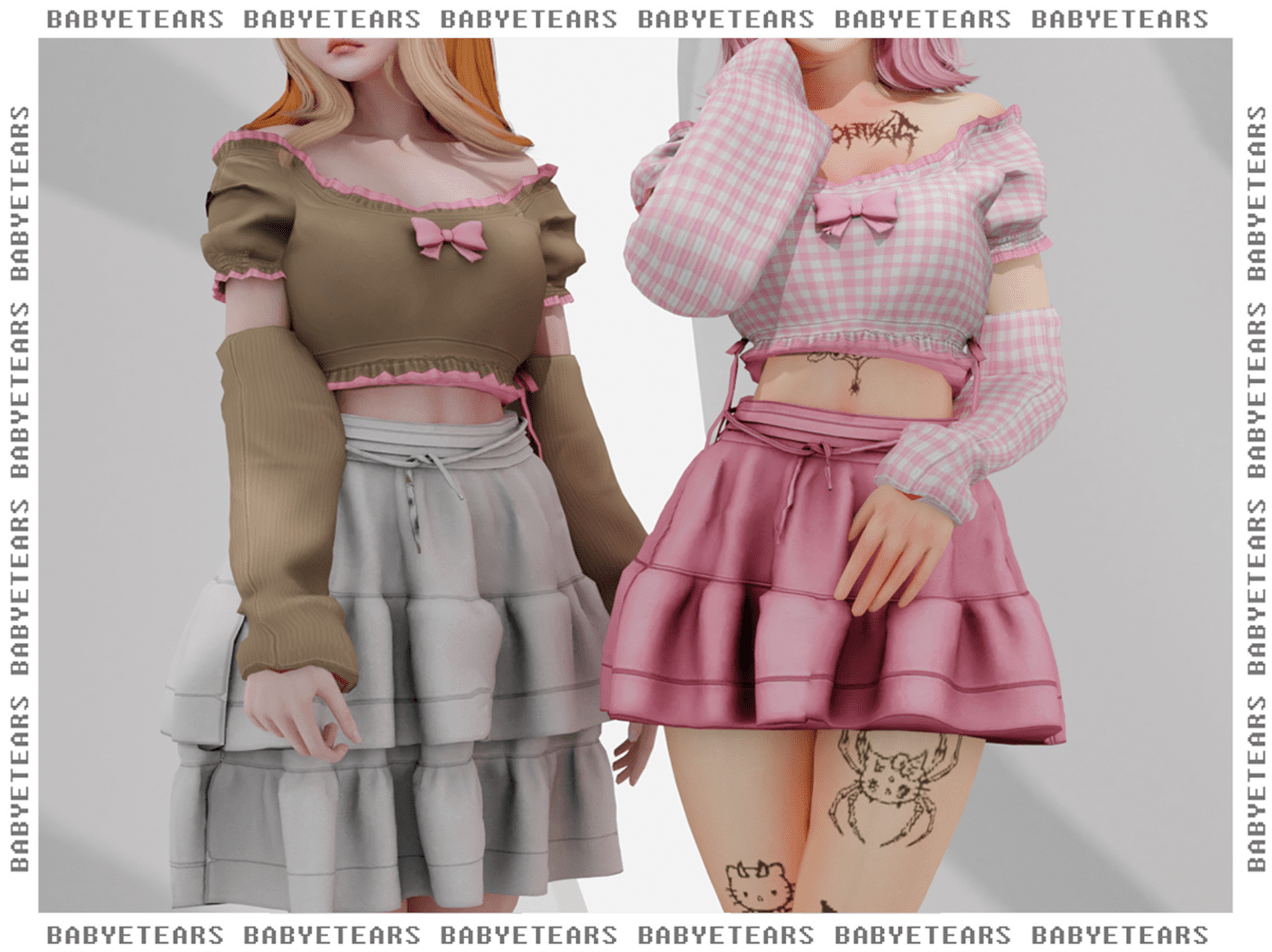 41+ Unique Crop Tops CC For Male & Female Sims In TS4 — SNOOTYSIMS