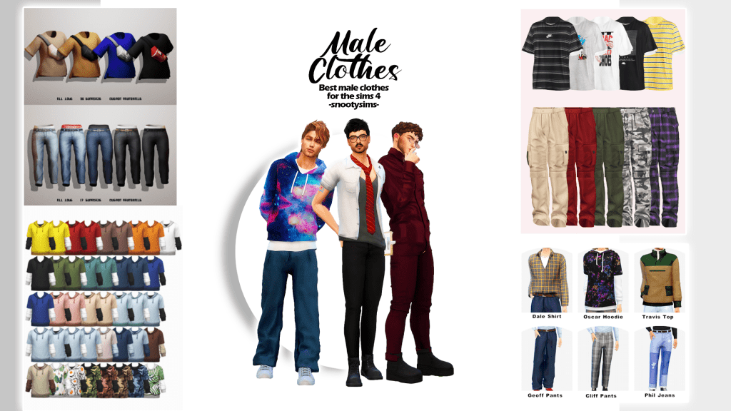 male clothes cc