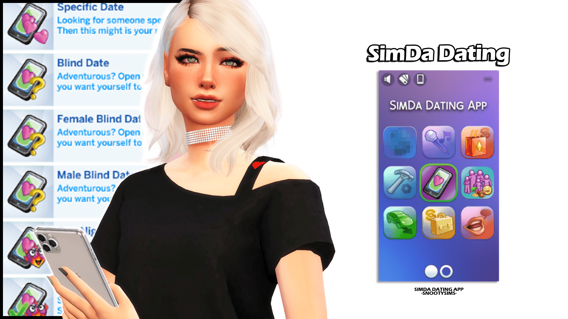 SimDa Dating App Mod Time to Get Frisky in TS4! — SNOOTYSIMS
