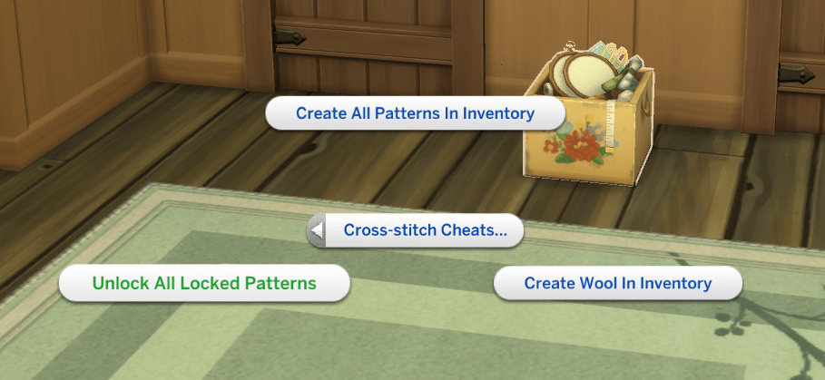Sims 4 cross stitch cheat