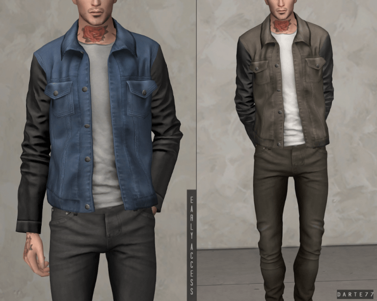 40+ Leather Jacket CC Finds for The Sims 4 — SNOOTYSIMS