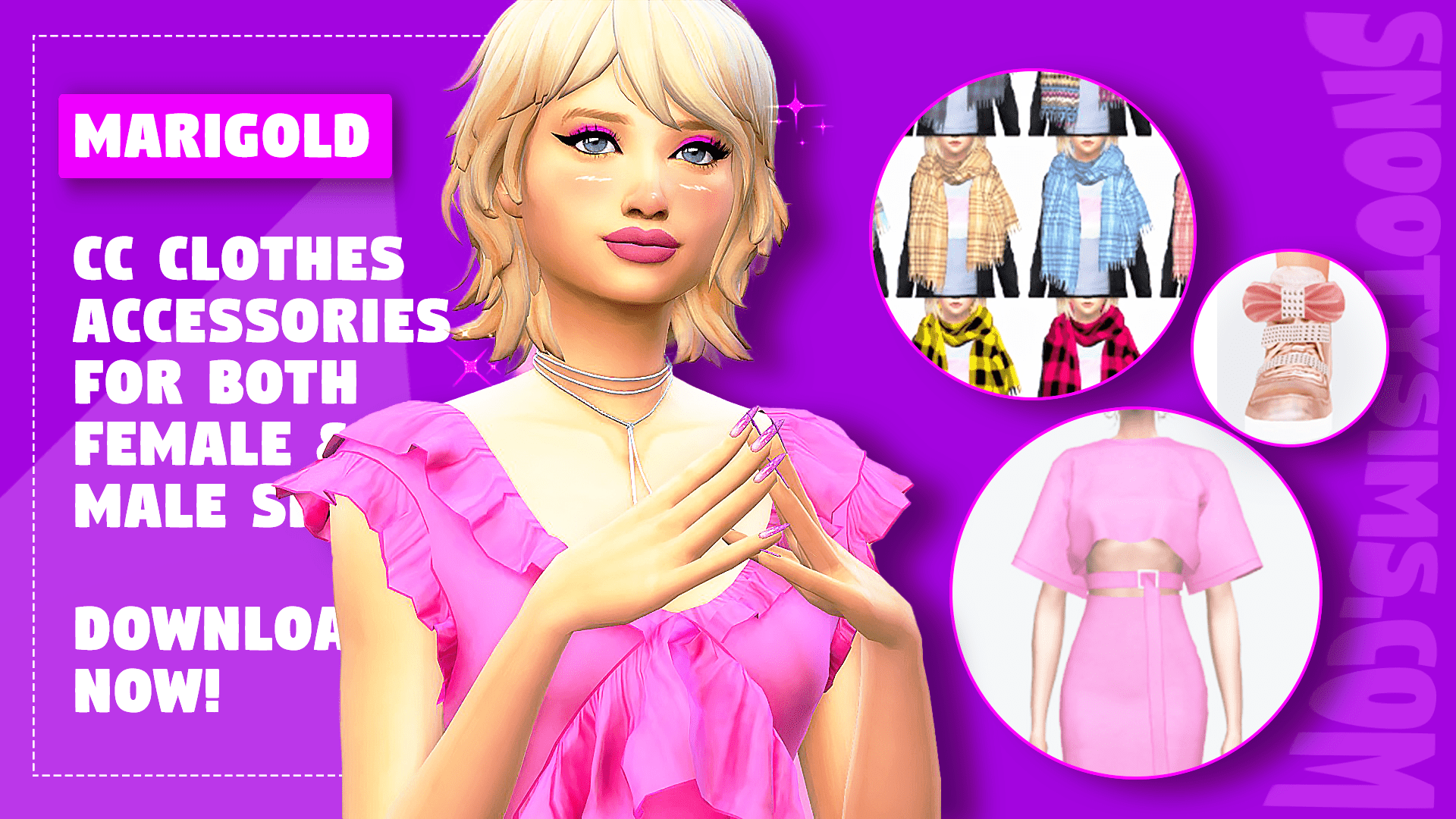 Mod The Sims - See-through Clothing - top with bra and harem pants