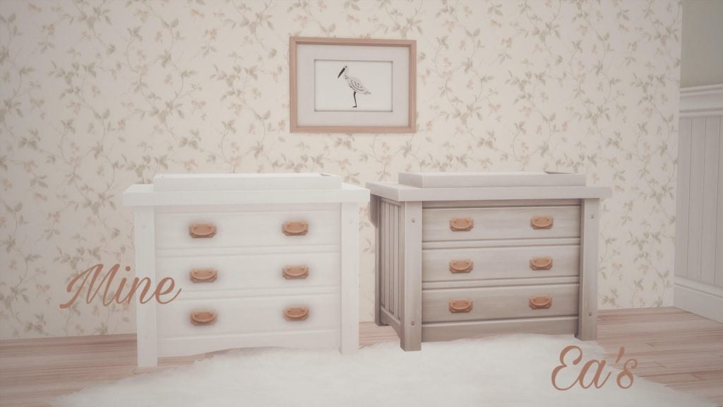 True White Changing table