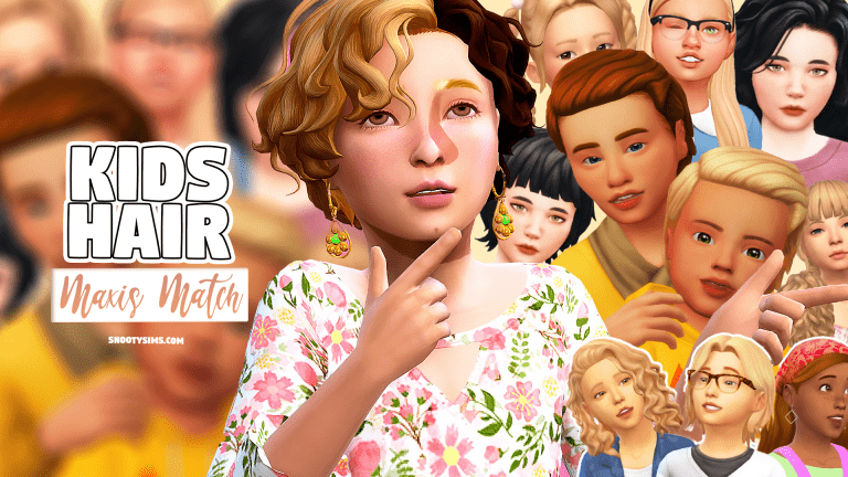 27+ of the Most Incredible Maxis Match Hairstyles for Kids in TS4