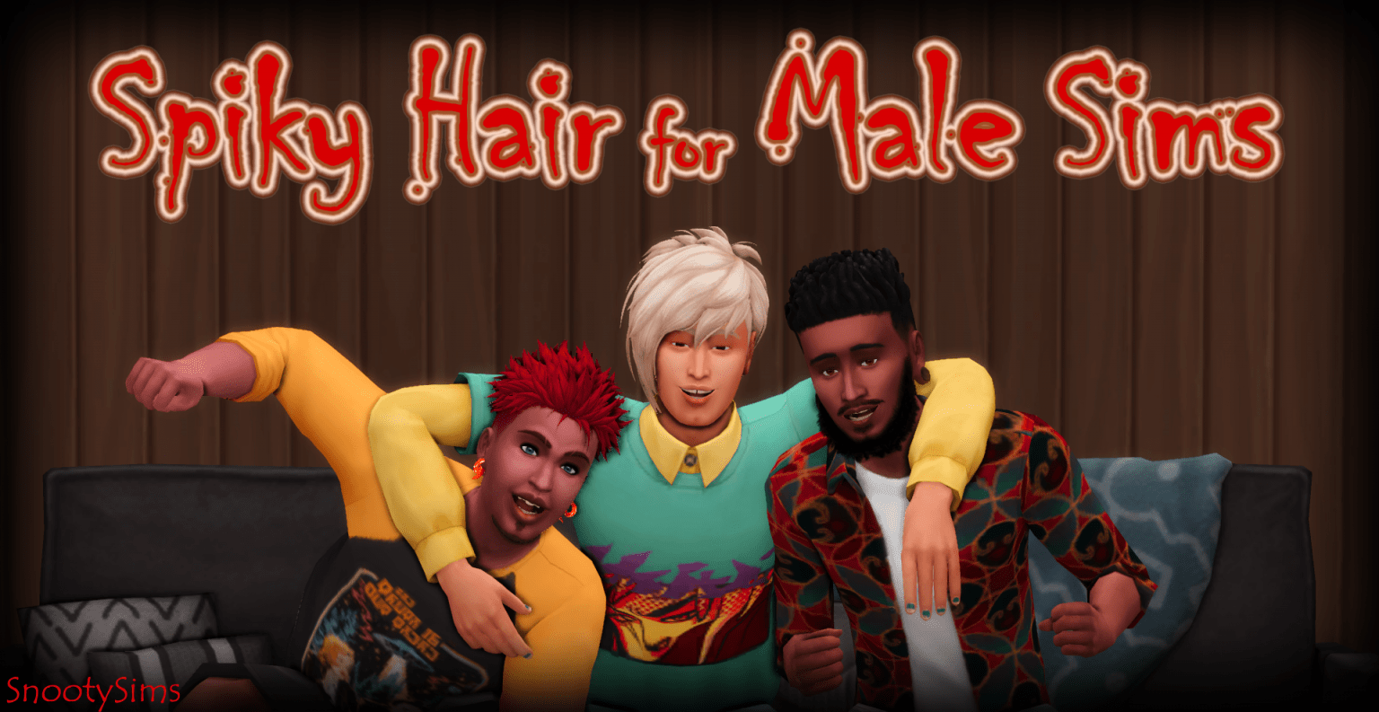 21 Spiky Male Hairstyles For Sims With An EDGE SNOOTYSIMS   Spiky Hair 1536x793 