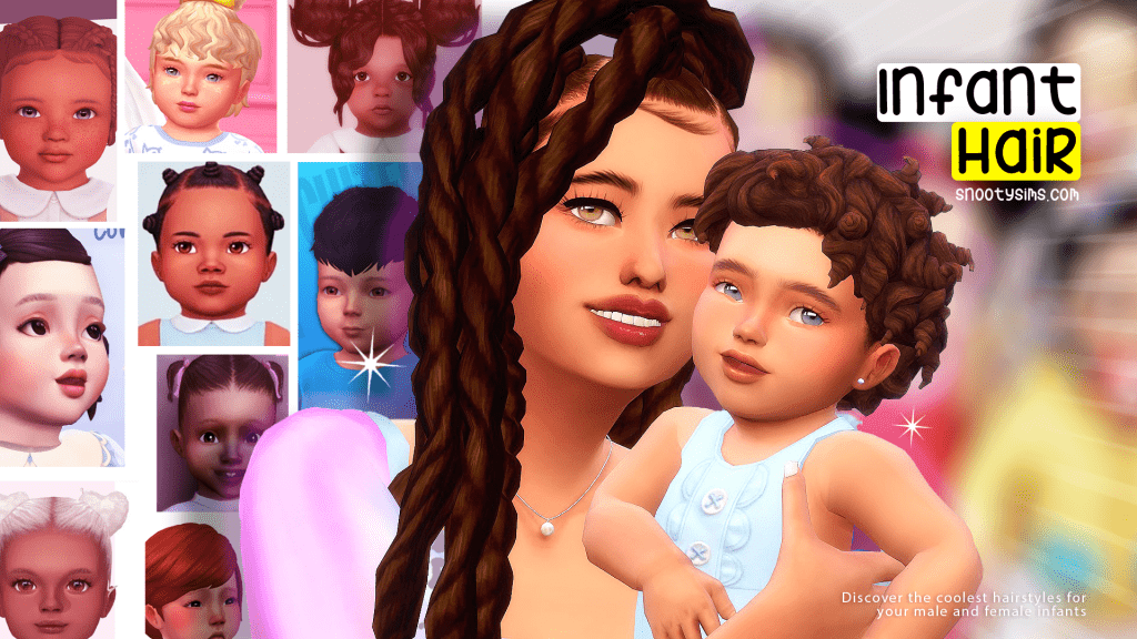 21+ New Sims 4 Infant Hair CC You'll Love! 