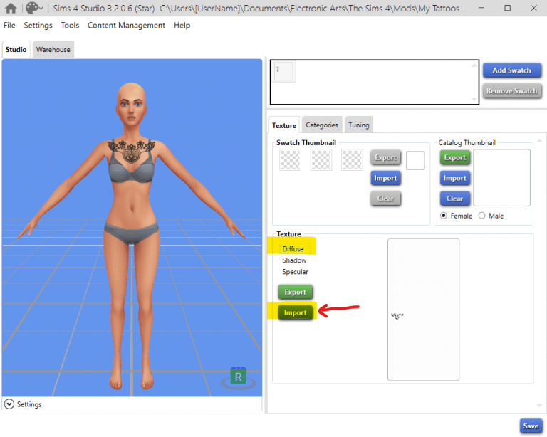 5 Step Tutorial On How To Create CC Tattoos For The Sims 4 2023   Image 126 768x614 