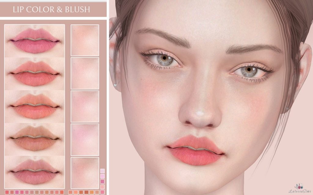lipstick and blush