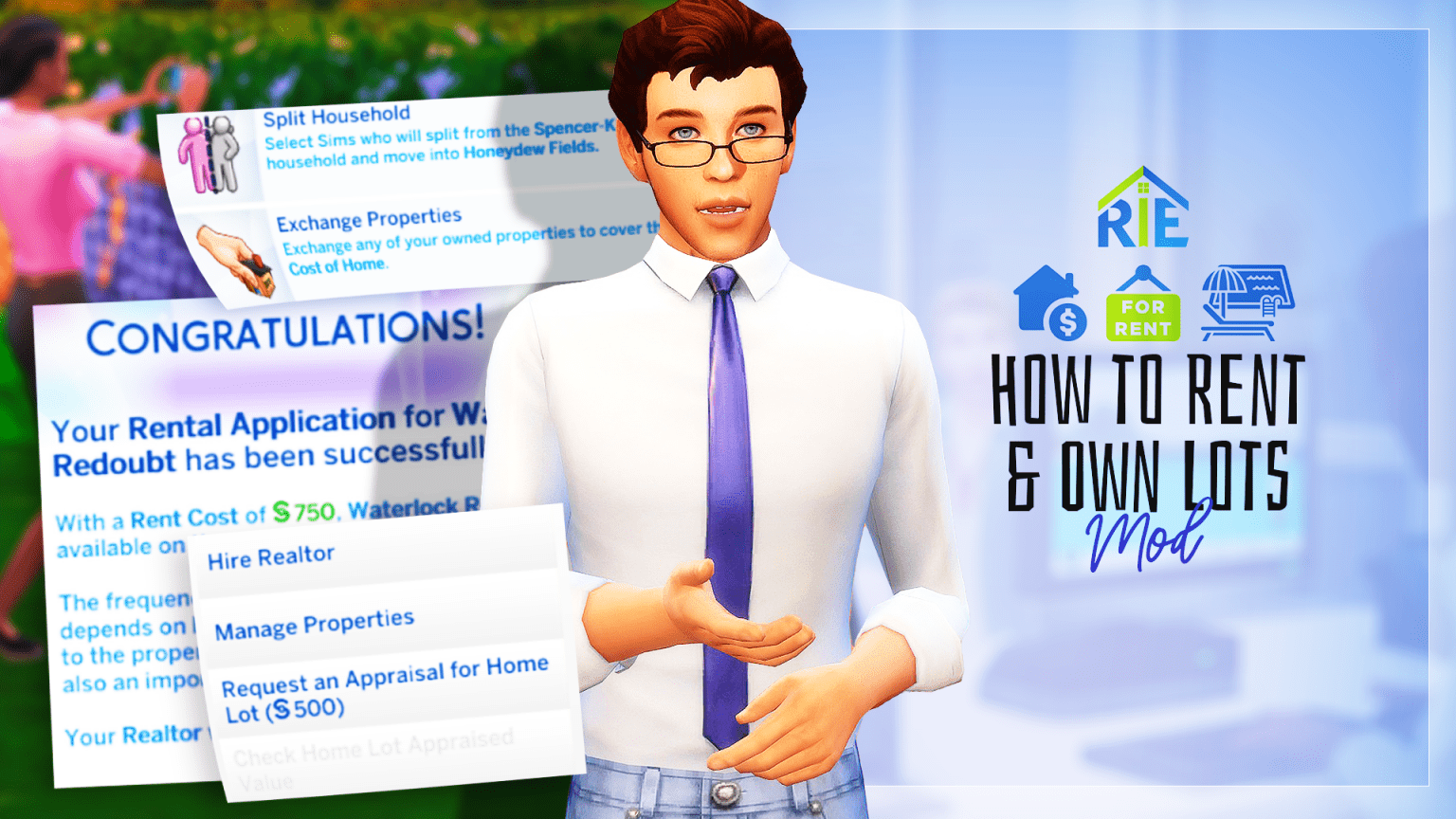 how to make your house a rental sims 4