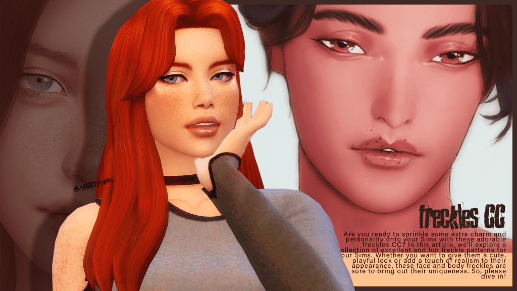 freckles cc sims 4 snootysims2