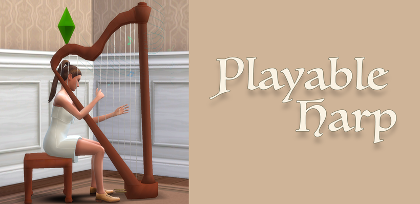 playable harp cover
