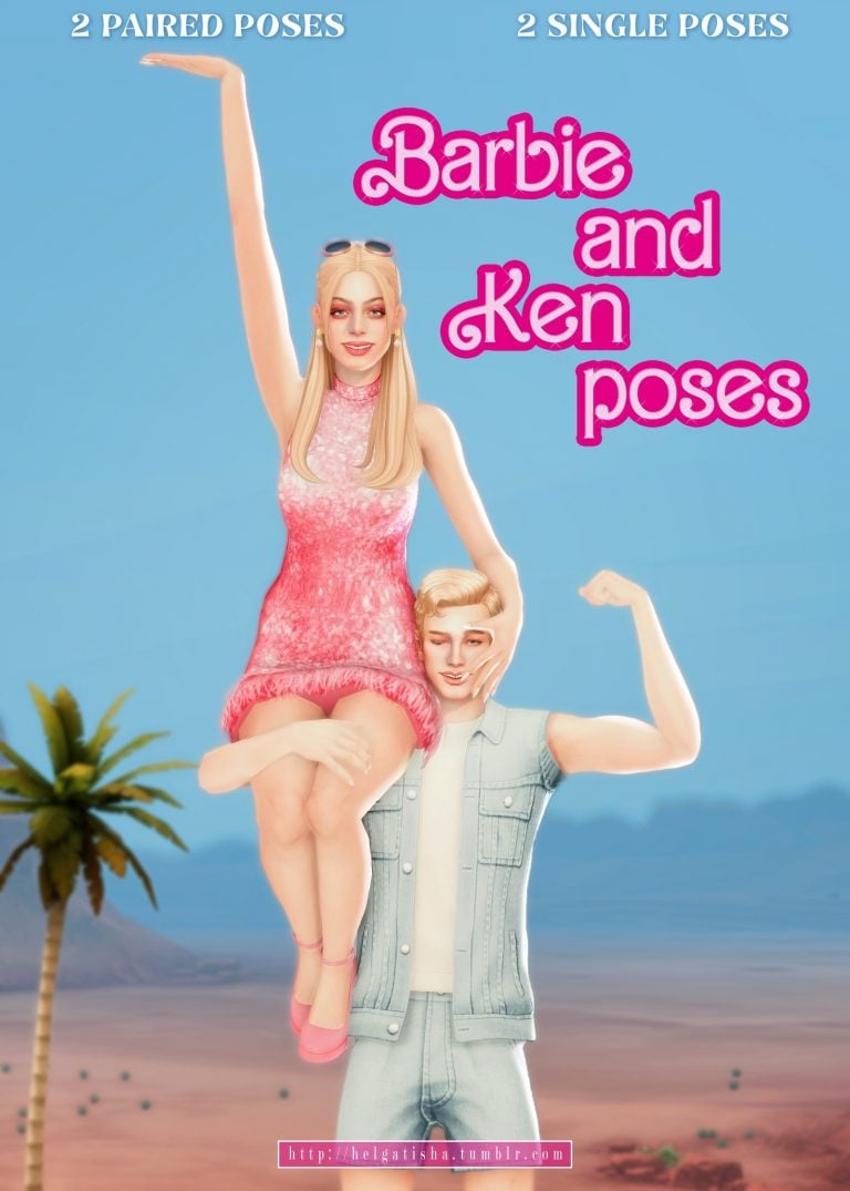 Search Results 32 (TS4) Barbie and Ken poses |Pose Pack|