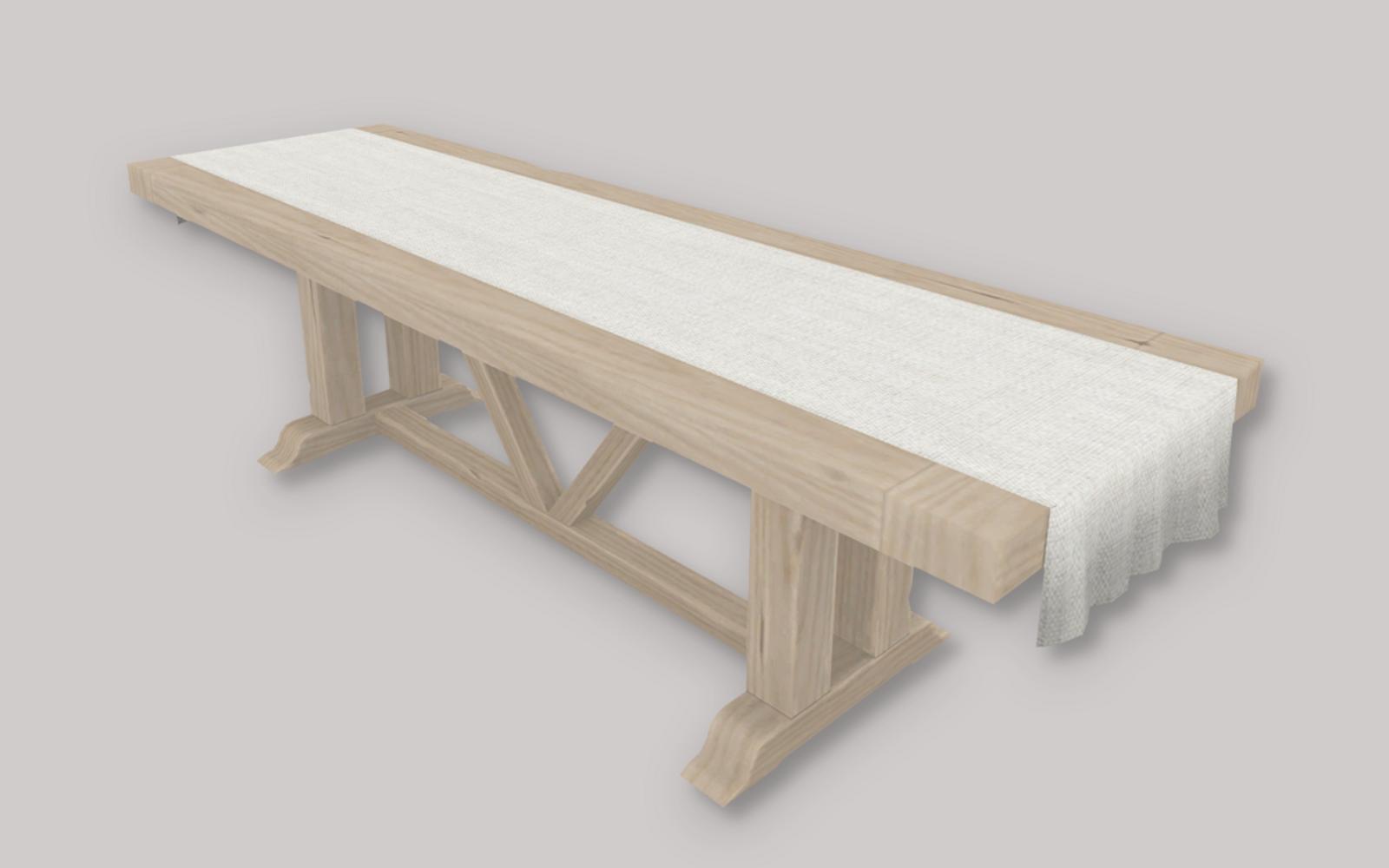 2133 pottery barn inspired long dining table simplistic