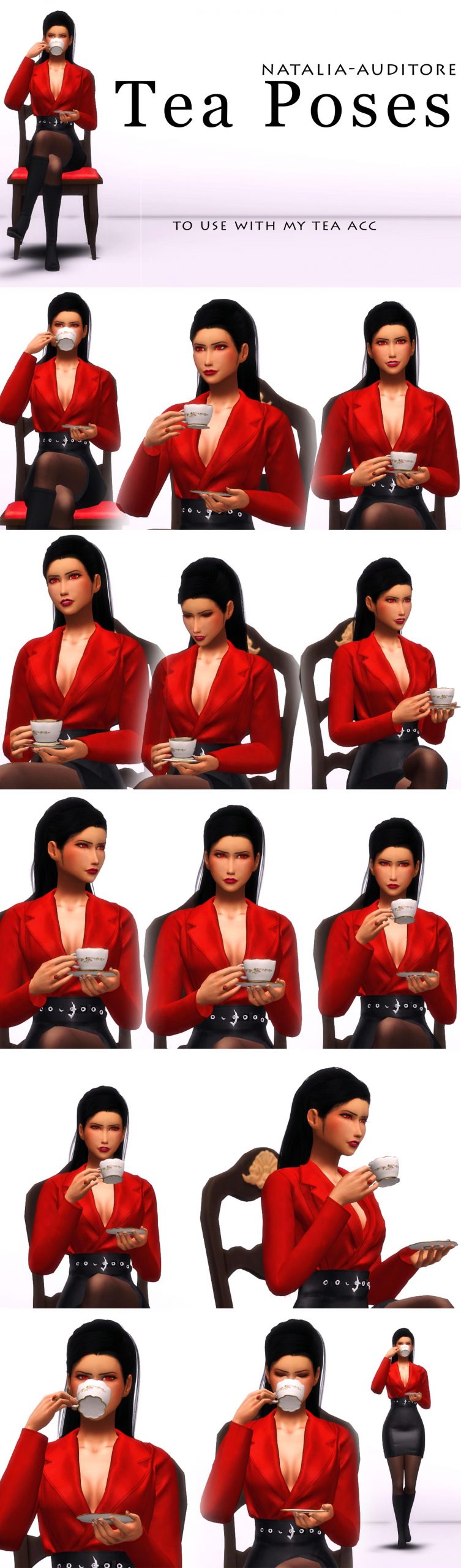 Search Results 15 drinking Tea – set poses + accs and object