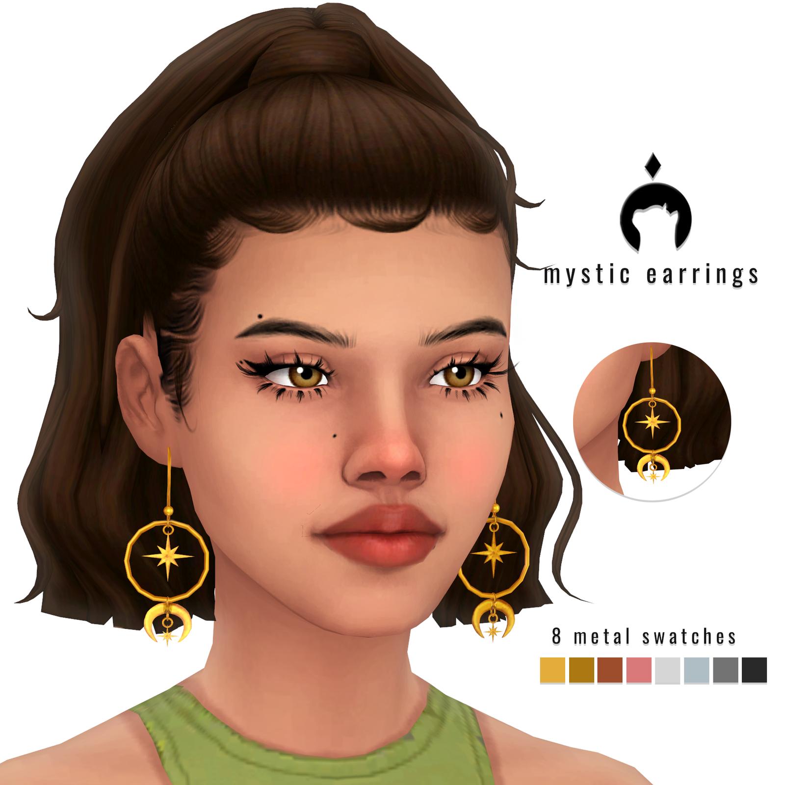 4231 starry and mystic earrings ikari sims
