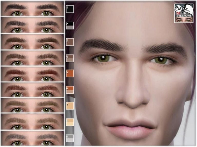 Search Results 40 Sims 4 Male Eyebrows CC