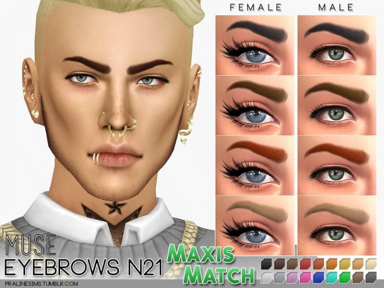 Search Results 38 Maxis Match Male Eyebrows “Muse”